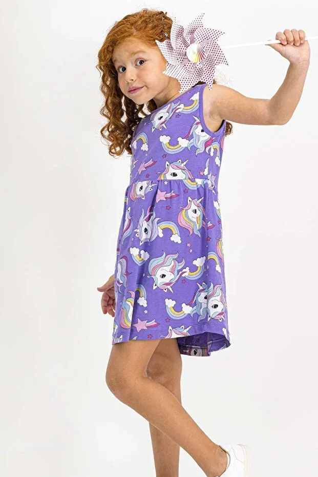 Детское платье для девочек хлопковое Unicorn Cream Roly Poly, Nude Color