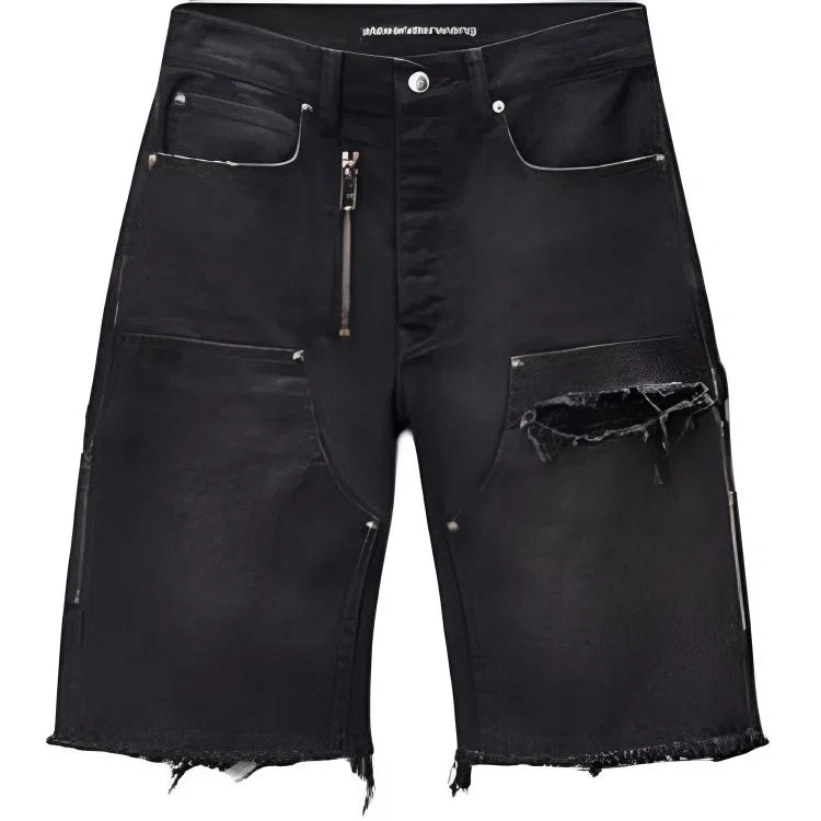 Женские джинсовые шорты Alexander Wang, Black