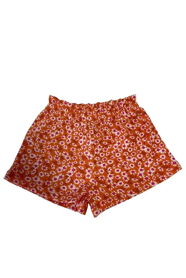 Детский комплект для девочек с коротким рукавом Kübra Tekstil, Orange — фото 4