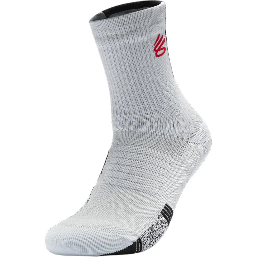 Детские носки с высоким берцем Under Armour Playmaker, White