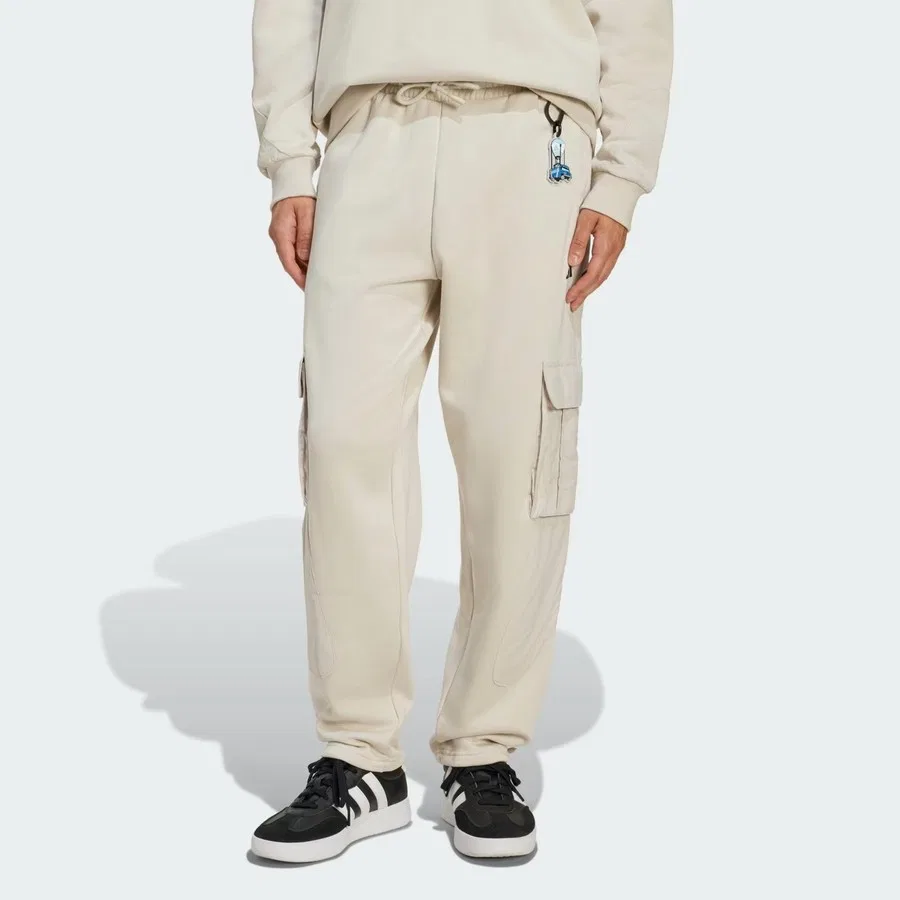 Спортивные брюки карго с принтом Fortnite adidas, Темно-синий/Бежевый
