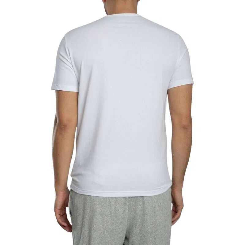Мужская футболка с V-образным вырезом Emporio Armani, White Black — фото 4