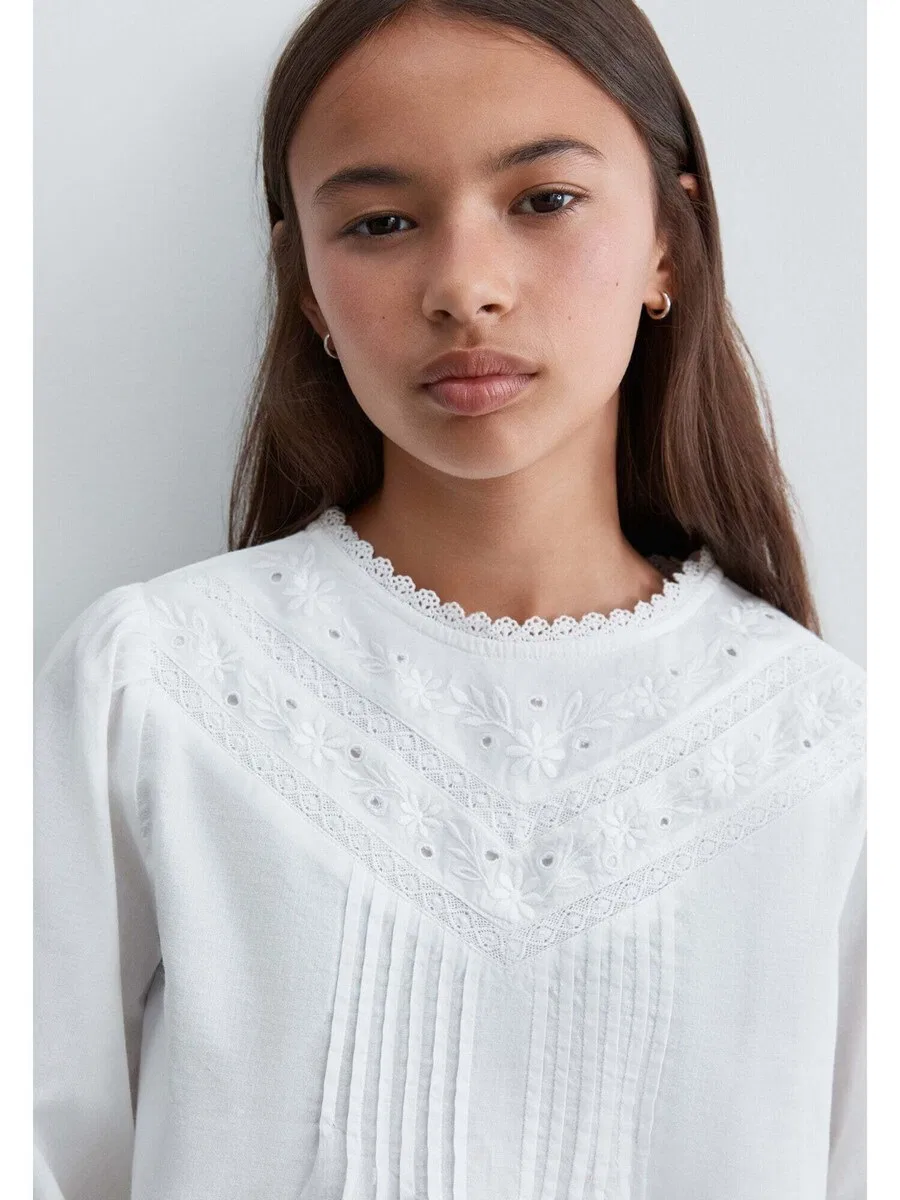 Рубашка на пуговицах Scalpers стандартного кроя, белого цвета — фото 4