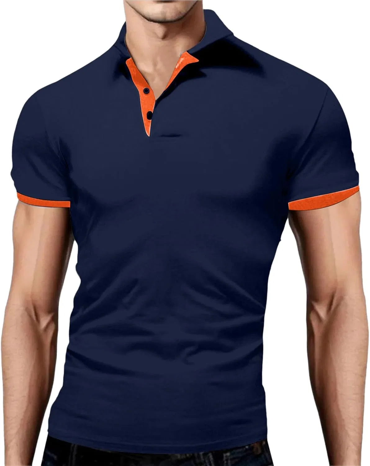 Мужское поло с коротким рукавом, быстросохнущее, Cotton Polo Shirts, #003