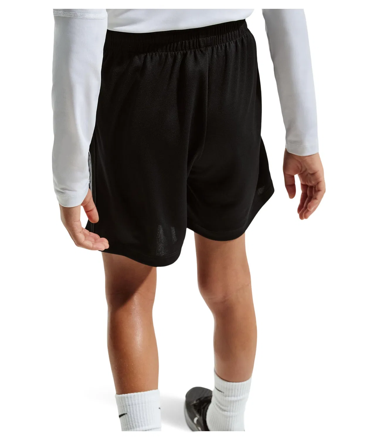 Тренировочные шорты Multi Dri-FIT (для детей постарше) Nike Kids, Black/White — фото 4