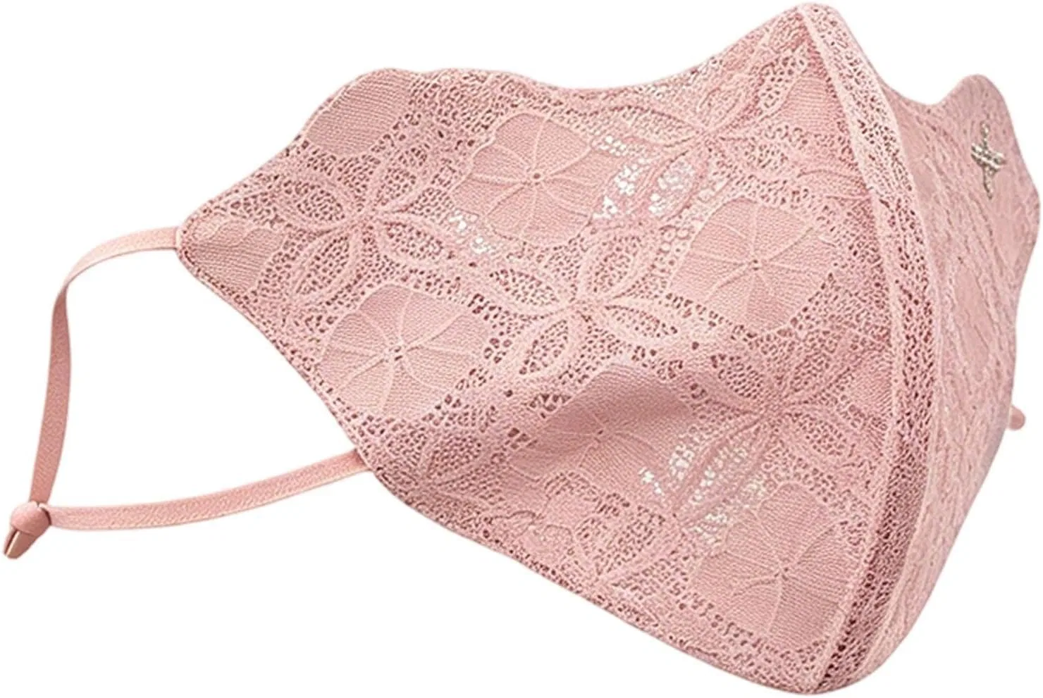 Солнцезащитная маска для лица с кружевом, UPF50+, 22 г, 20x14 см Generisch