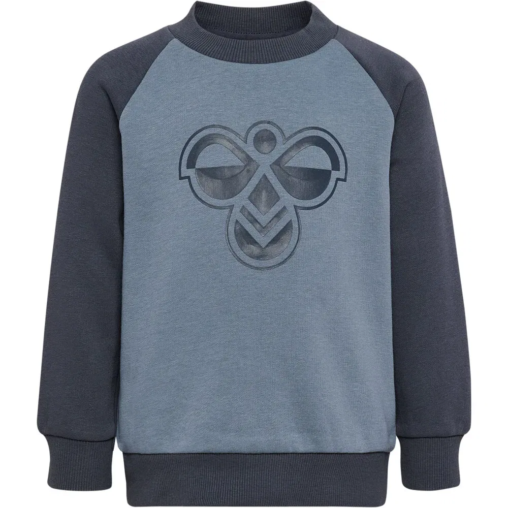 Детский спортивный костюм для девочек с блестящим логотипом Hummel Mini Reg Bumble, Blue — фото 3