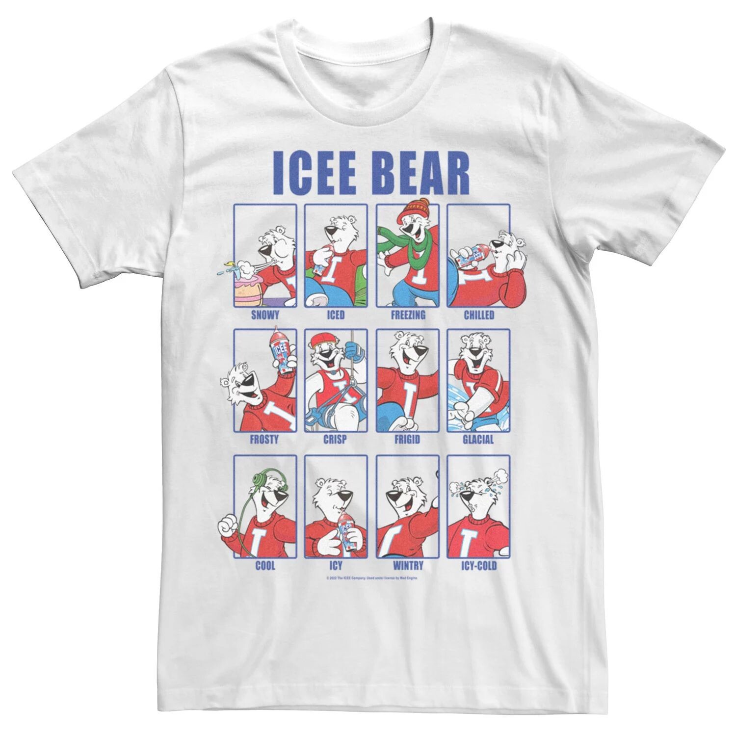 

Мужская футболка Icee Bear Emotions с портретными панелями Licensed Character