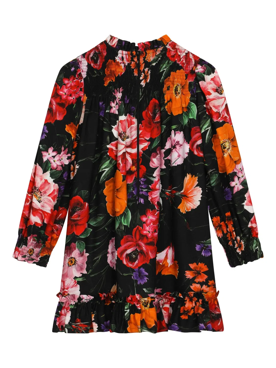 Платье Viyella с цветочным принтом Dolce & Gabbana, черный — фото 2