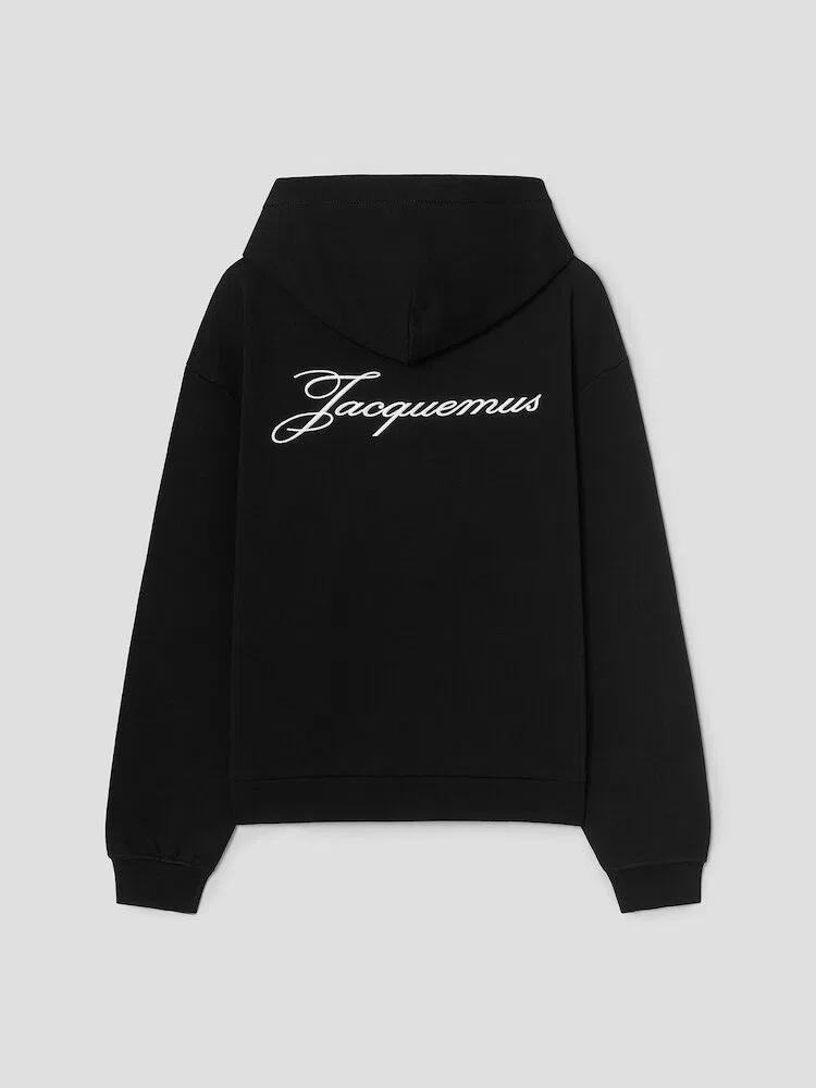 Футболка с длинным рукавом оверсайз Logo JACQUEMUS, Black — фото 2