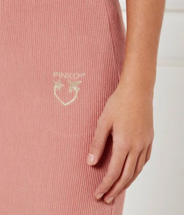 Детская юбка для девочек из вискозы Slim Fit Pinko Up, Rosa — фото 4