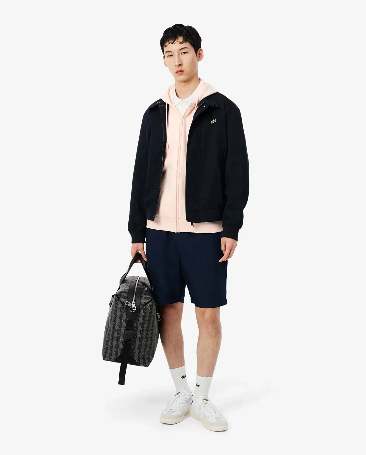 Мужская худи Lacoste с капюшоном, из футера, Rosa — фото 4