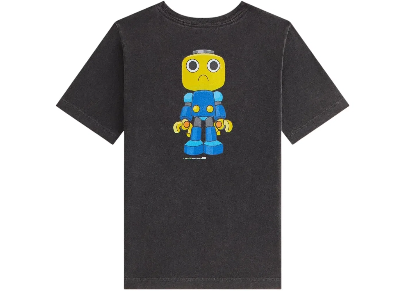 Детская футболка с принтом Kith x Capcom Kids Servbot Vintage Tee, Black — фото 2