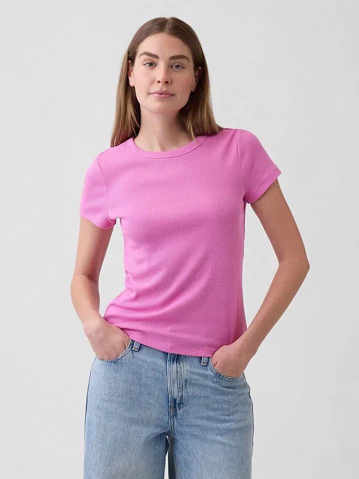 Футболка розовая Gap, розовый