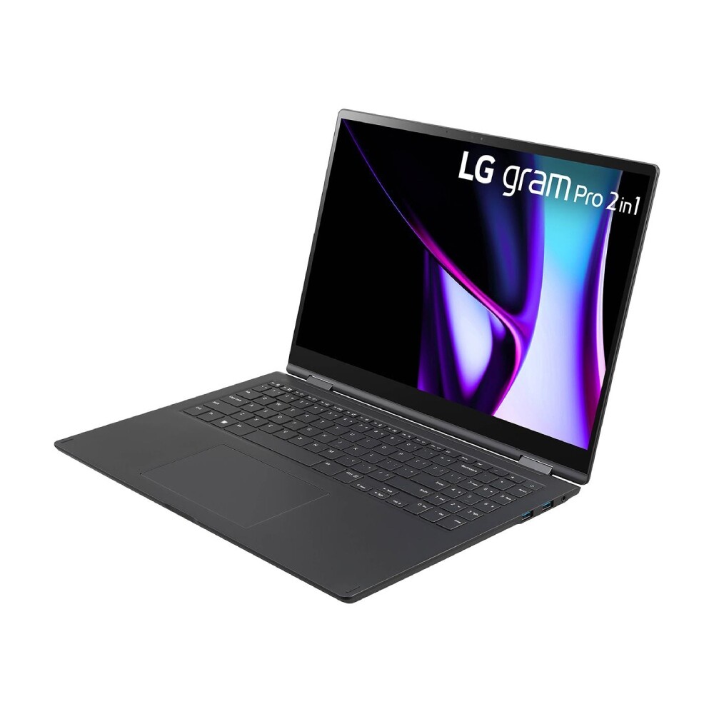 

Ноутбук-трансформер LG gram Pro, 16", 16 ГБ/512 ГБ, Ultra 7 155H, Intel Arc, 16T90SP-G.AAB5U1, черный, англ. клавиатура