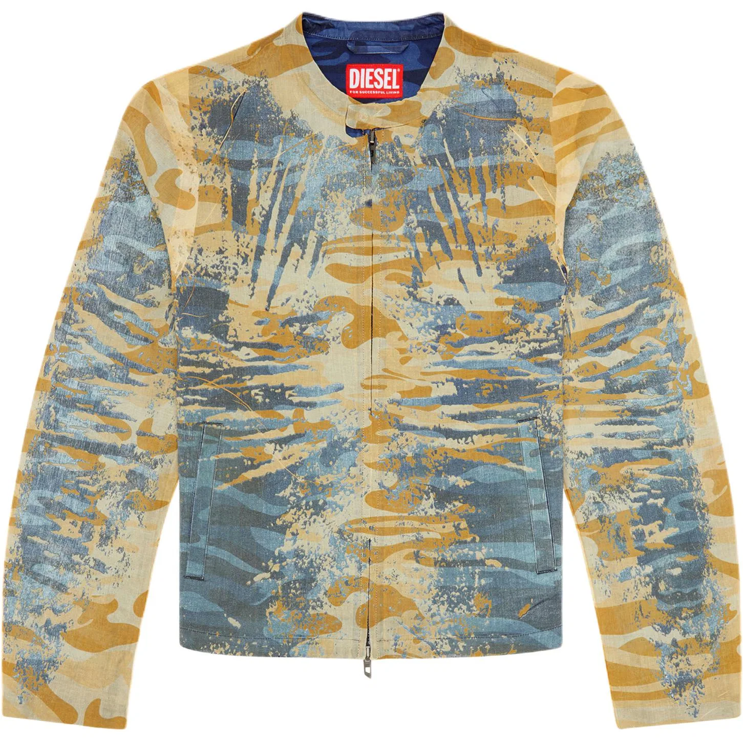 Куртка мужская с контрастной отделкой DIESEL, Black/Yellow