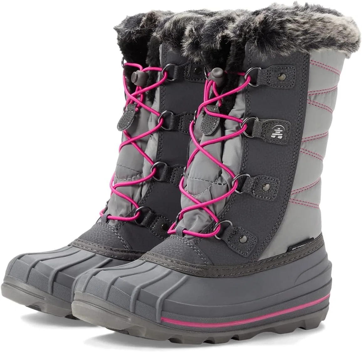 Детские сапоги для девочек Frosty Lake Kamik, Gray/Pink