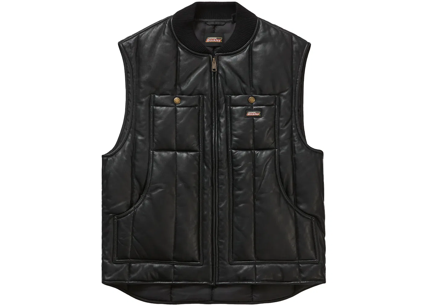 Мужской жилет кожаный Vest Supreme, Black