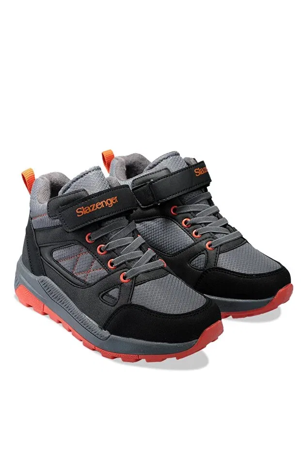 Детские ботинки для девочек с принтом Kesha Slazenger, Dark Gray / Orange — фото 2
