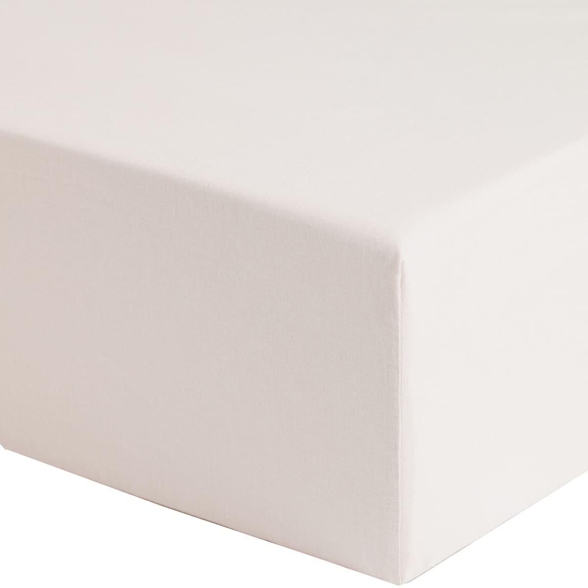 

Простыня на резинке H&M Home Fitted Cotton 140х200, светло-бежевый