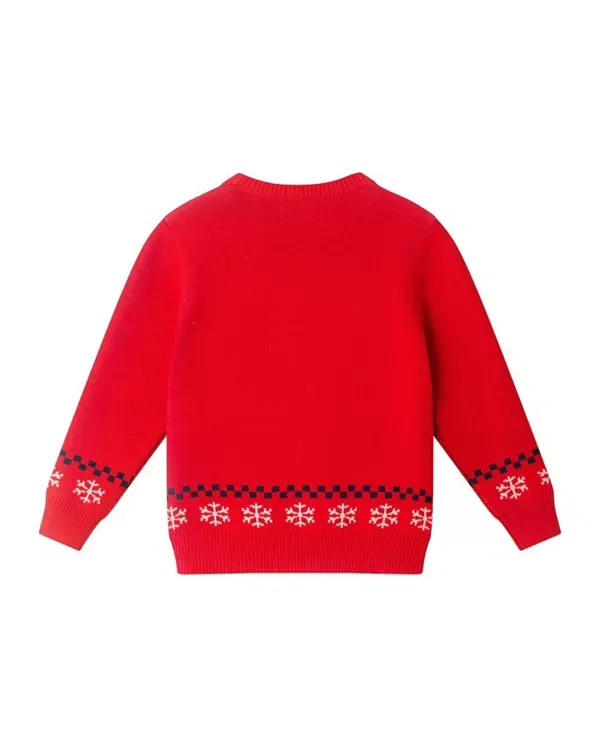 Детский комплект для мальчиков с принтом Gingerbread Dino Fair Isle Sweater & Pant Set Andy & Evan, Red Ginger — фото 4