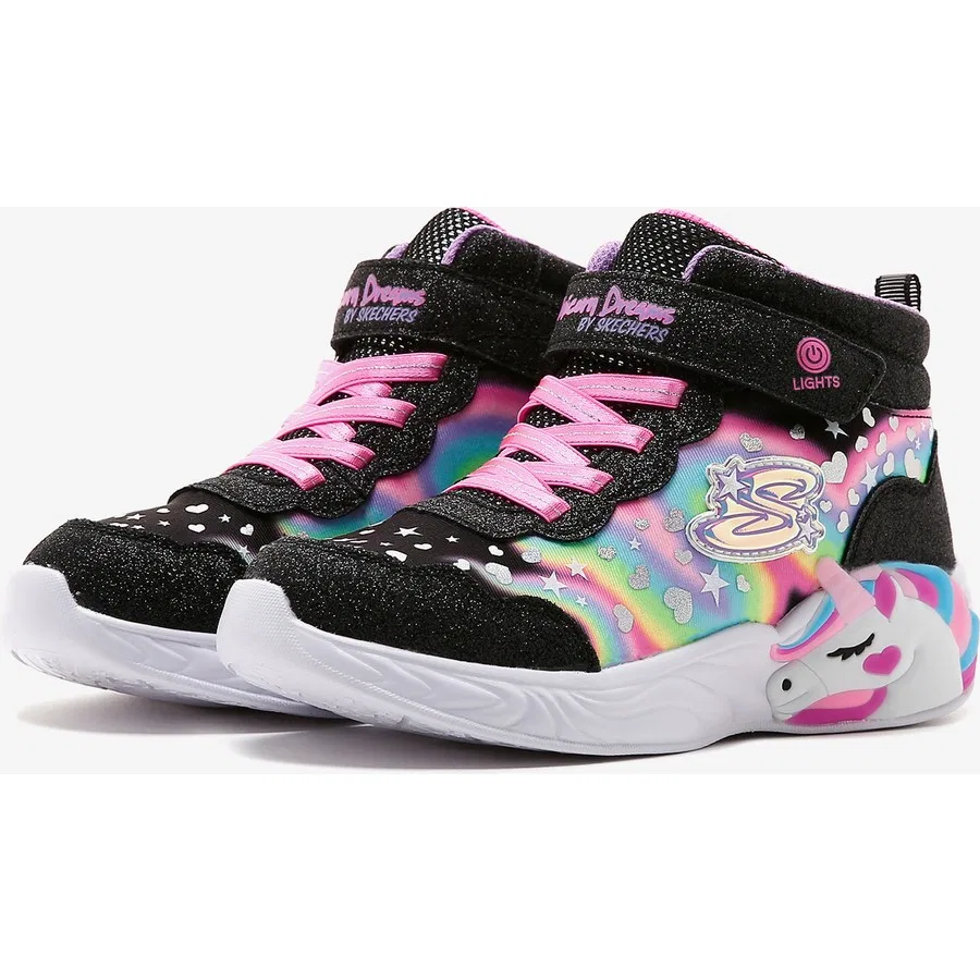 Детские ботинки с подсветкой Unicorn Dreams Magical Dreamer Skechers, Черный — фото 3