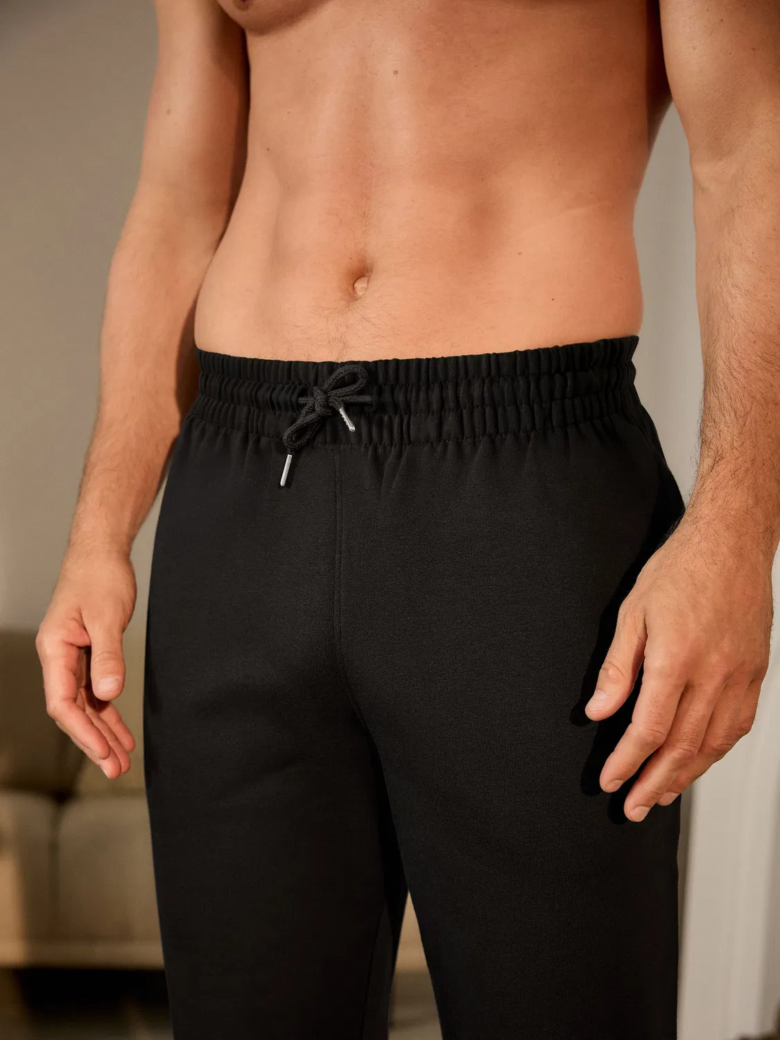Джоггеры с манжетами Regular Fit Brushback Next, черный — фото 4