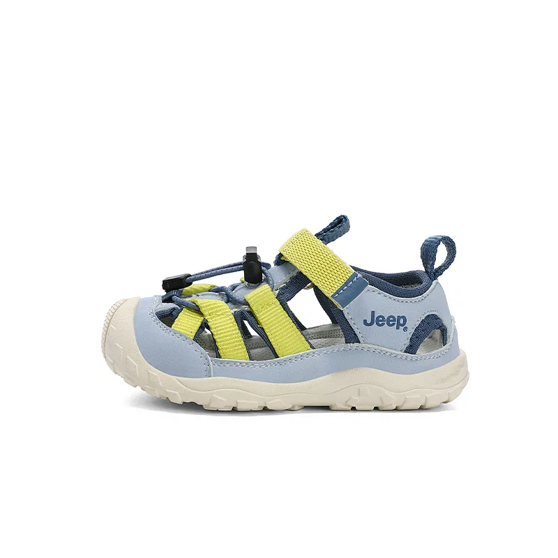 Детские сандалии для девочек с закрытым мысом Jeep Explorer 2.0, Sky Blue/Daisy Yellow