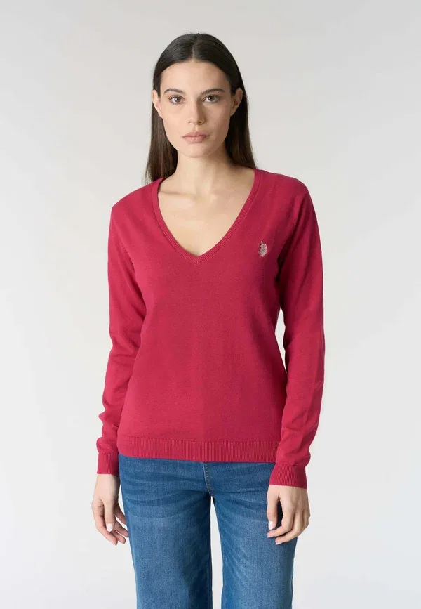 Худи с вышивкой Sweatshirt U.S. Polo Assn., розовый
