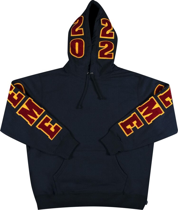 

Толстовка Supreme Team Chenille Hooded Sweatshirt 'Navy', синий