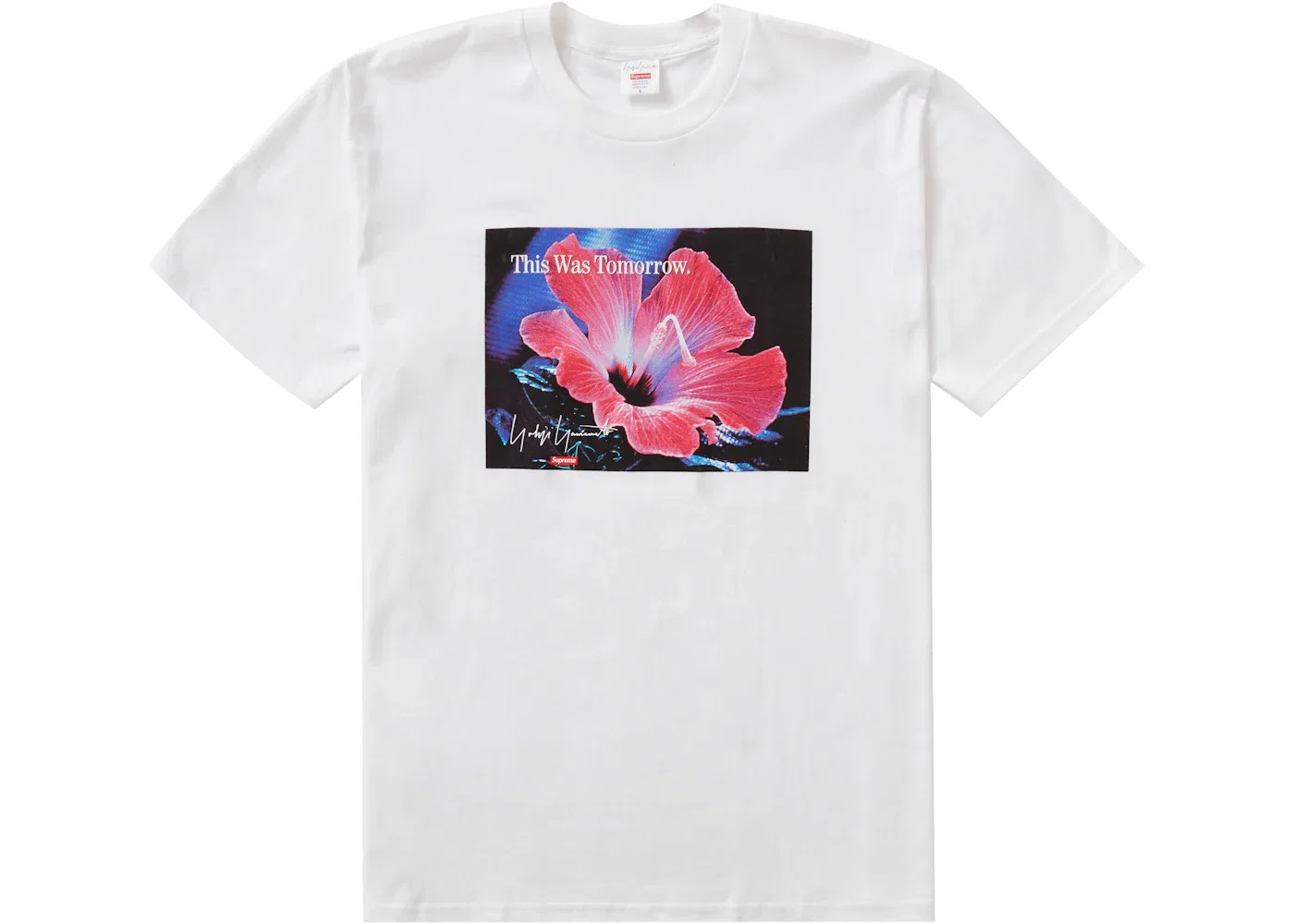 Мужская футболка с принтом Supreme Yohji Yamamoto This Was Tomorrow Tee, White