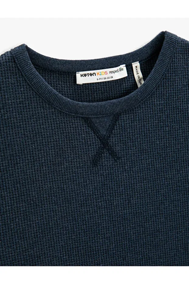 Детская футболка с коротким рукавом Koton, Indigo — фото 3