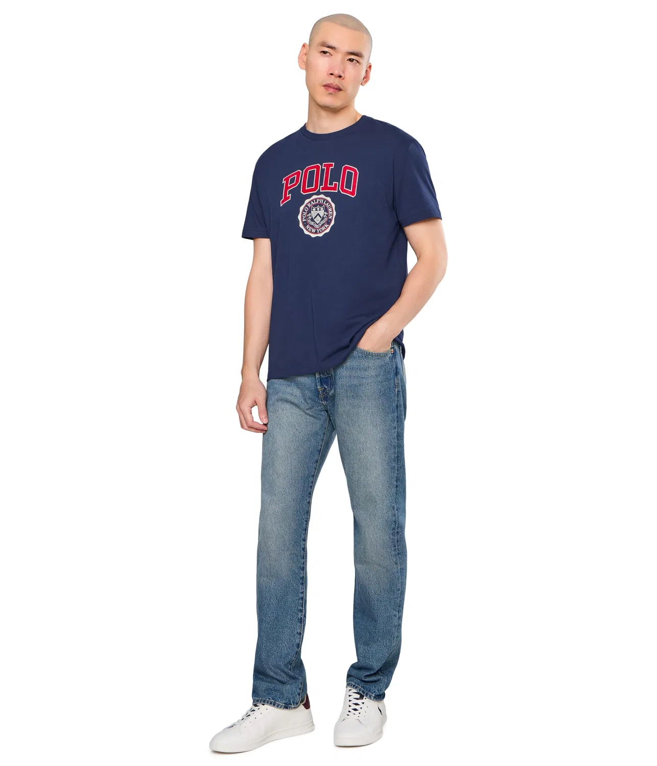 Классическая футболка с логотипом Polo Ralph Lauren, Newport Navy — фото 2