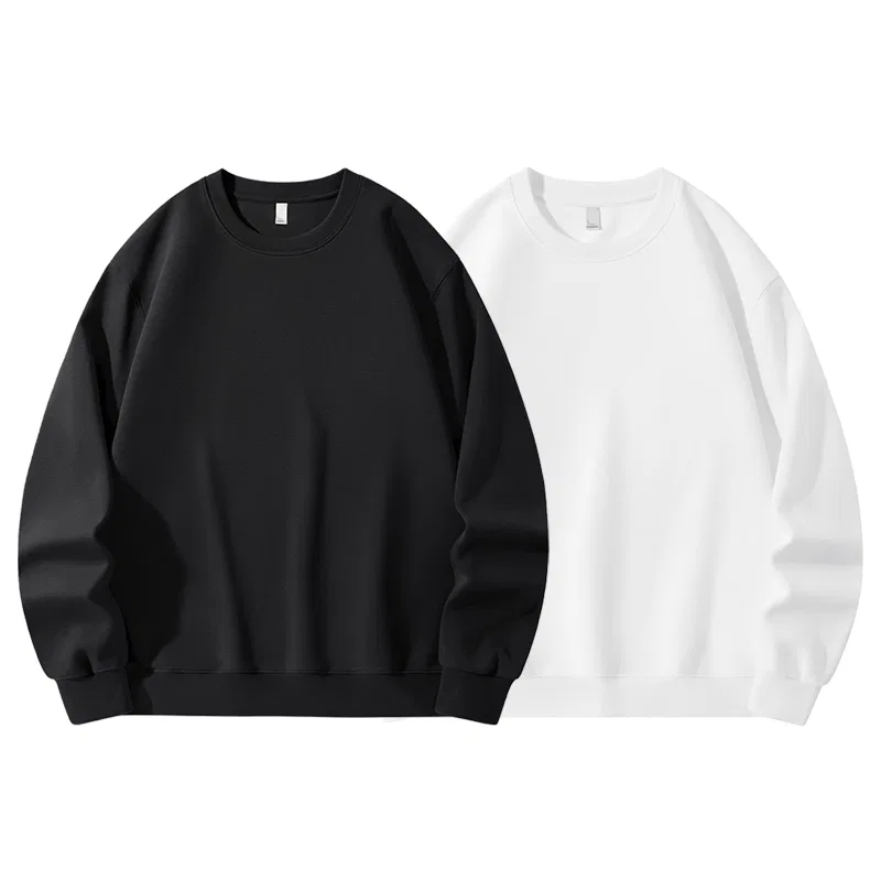 Детский свитшот с круглым вырезом MINISO, Black + White