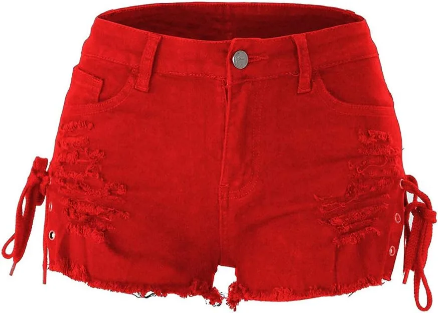 

Женские шорты деним с высокой талией и эффектом подтяжки ягодиц chouyatou