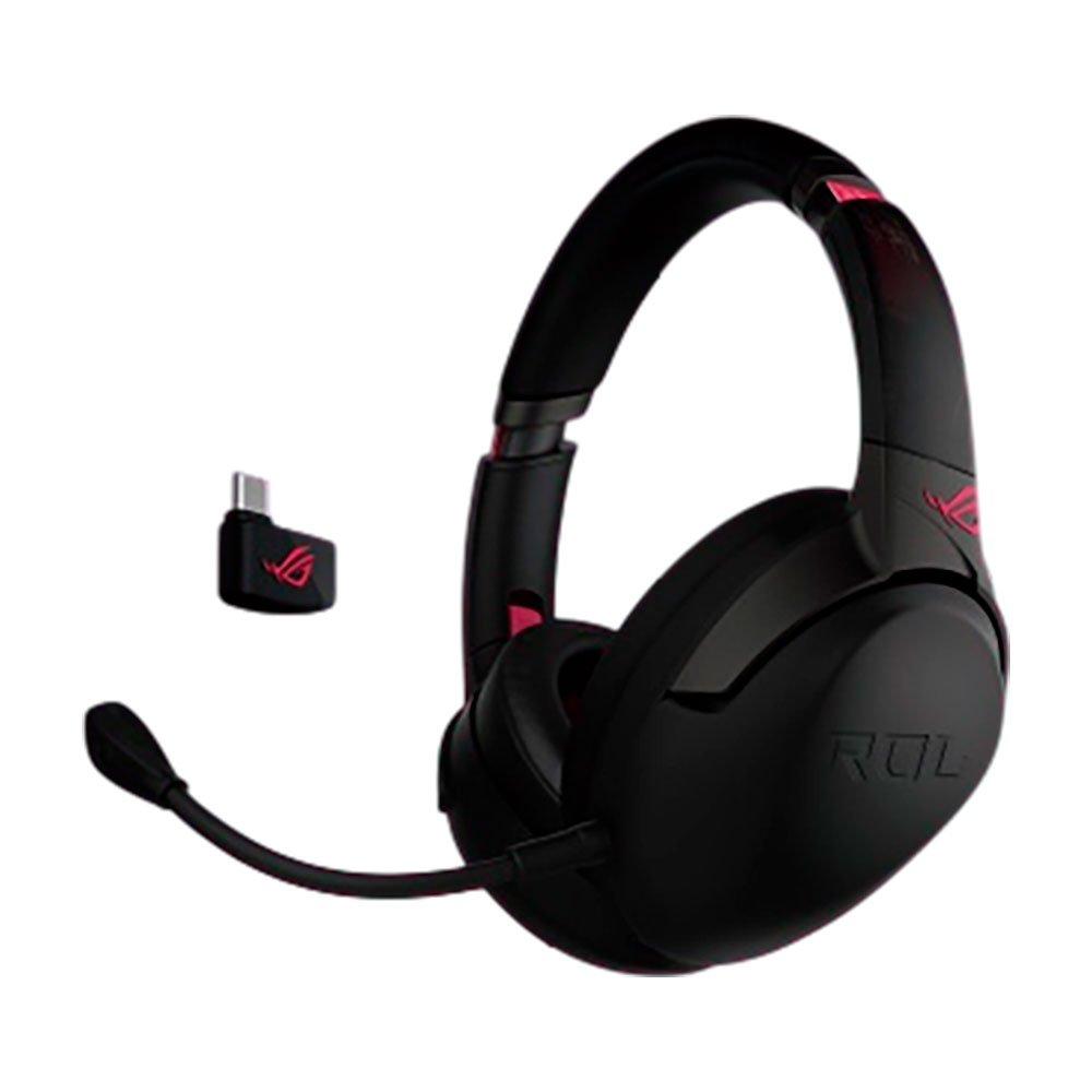 

Гарнитура игровая беспроводная Asus ROG Strix Go 2.4 Electro Punk, чёрный