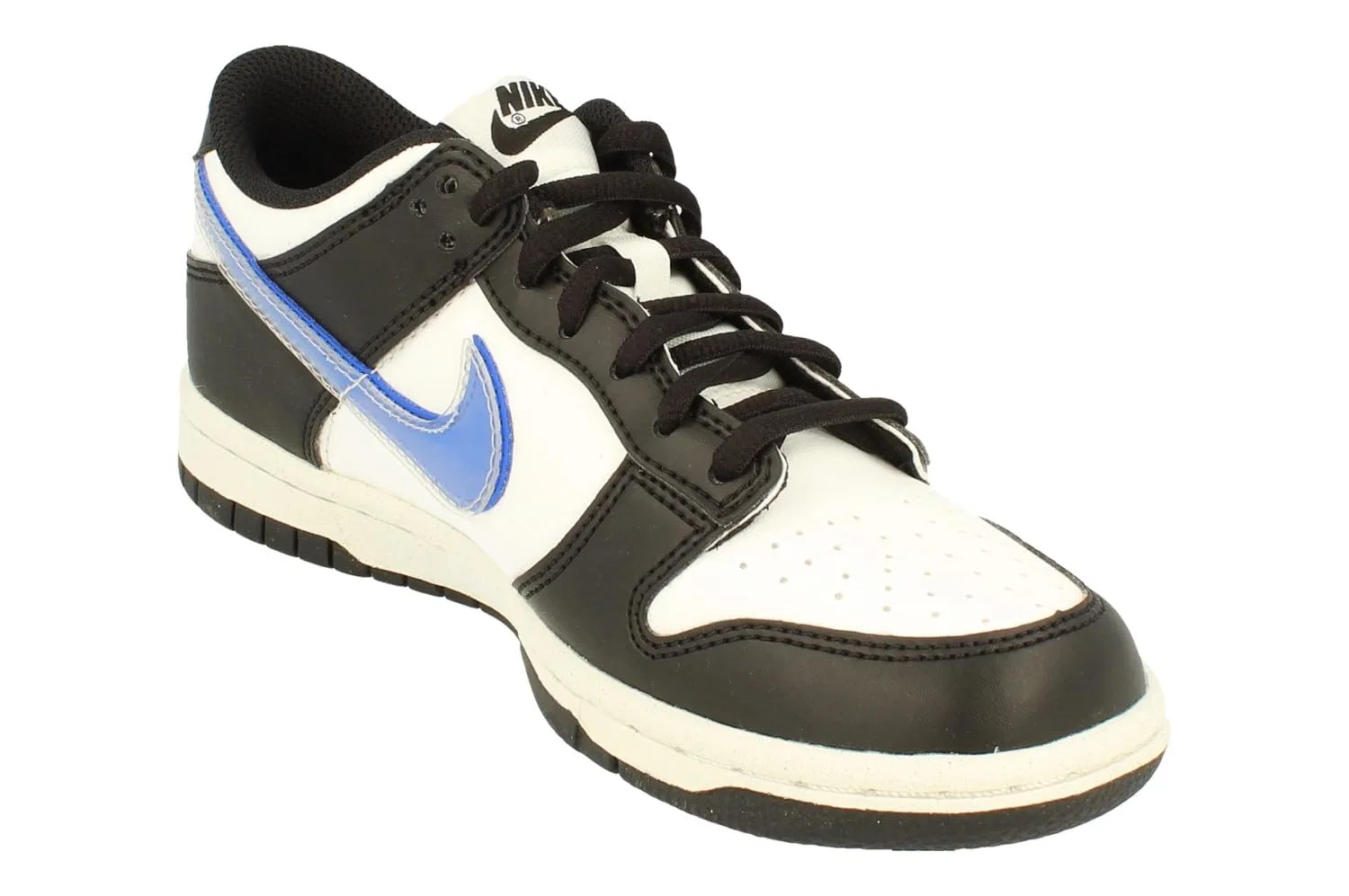 Детские кроссовки для мальчиков с закрытым носком NIKE Dunk Low Next Nature Gs NIKE, Black Hyper Royal — фото 4