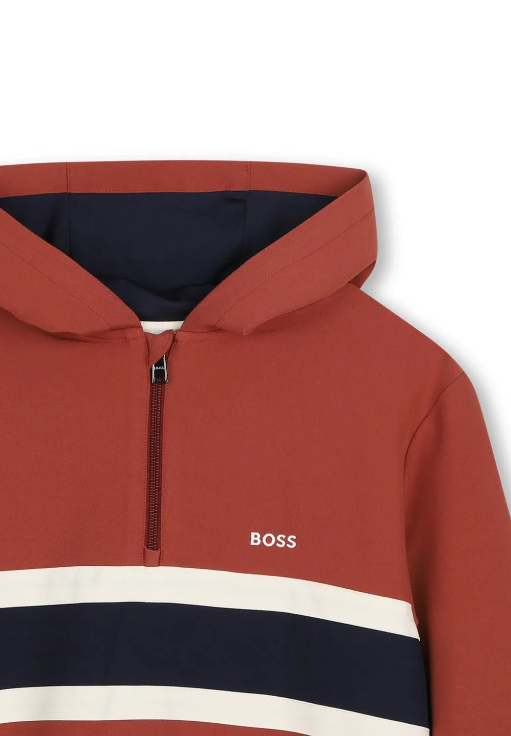 Толстовка с капюшоном для детей и подростков - худи Boss Kidswear, Crimson — фото 4