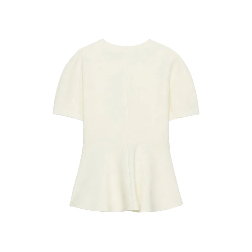 Женская футболка с V-образным вырезом ZARA, Medium Nude — фото 3
