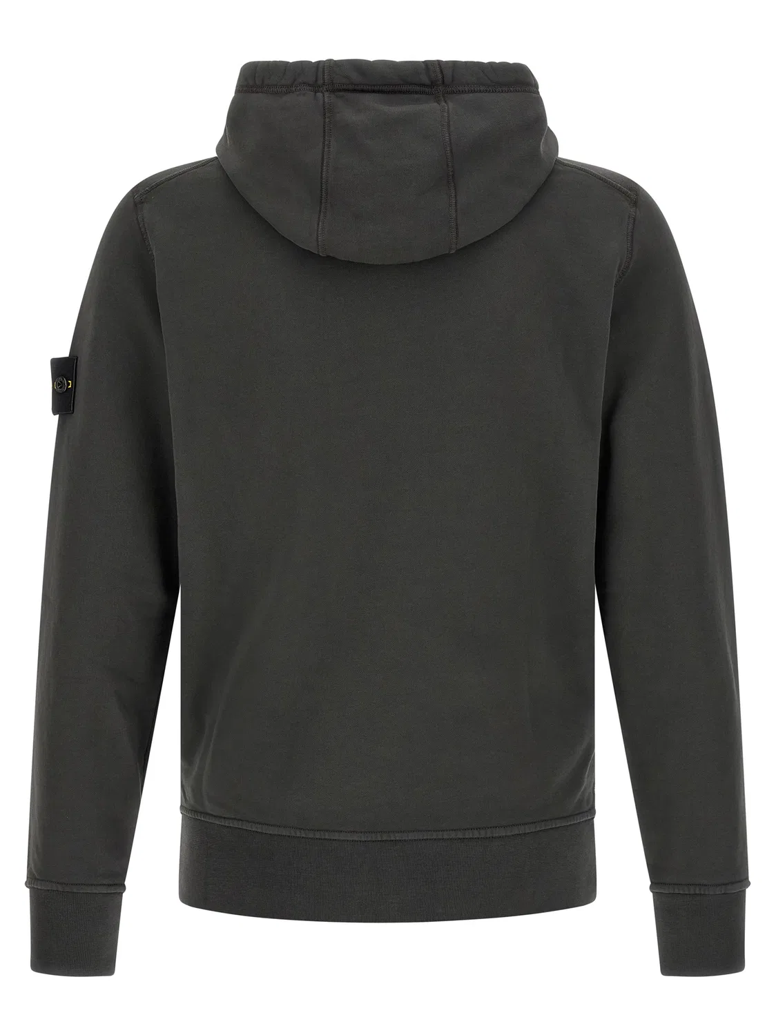 Мужской свитшот с карманом-кенгуру, серый Stone Island, Gray — фото 2