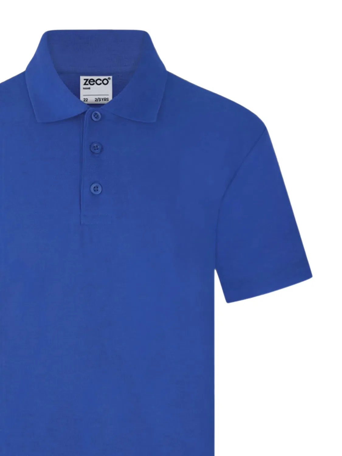 Рубашка поло с короткими рукавами Zeco Schoolwear Kids, синий — фото 3