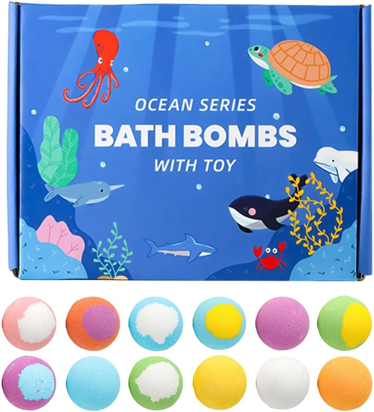 Generisch Бомбочки для ванны Hidden Marine Creature, 12 шт