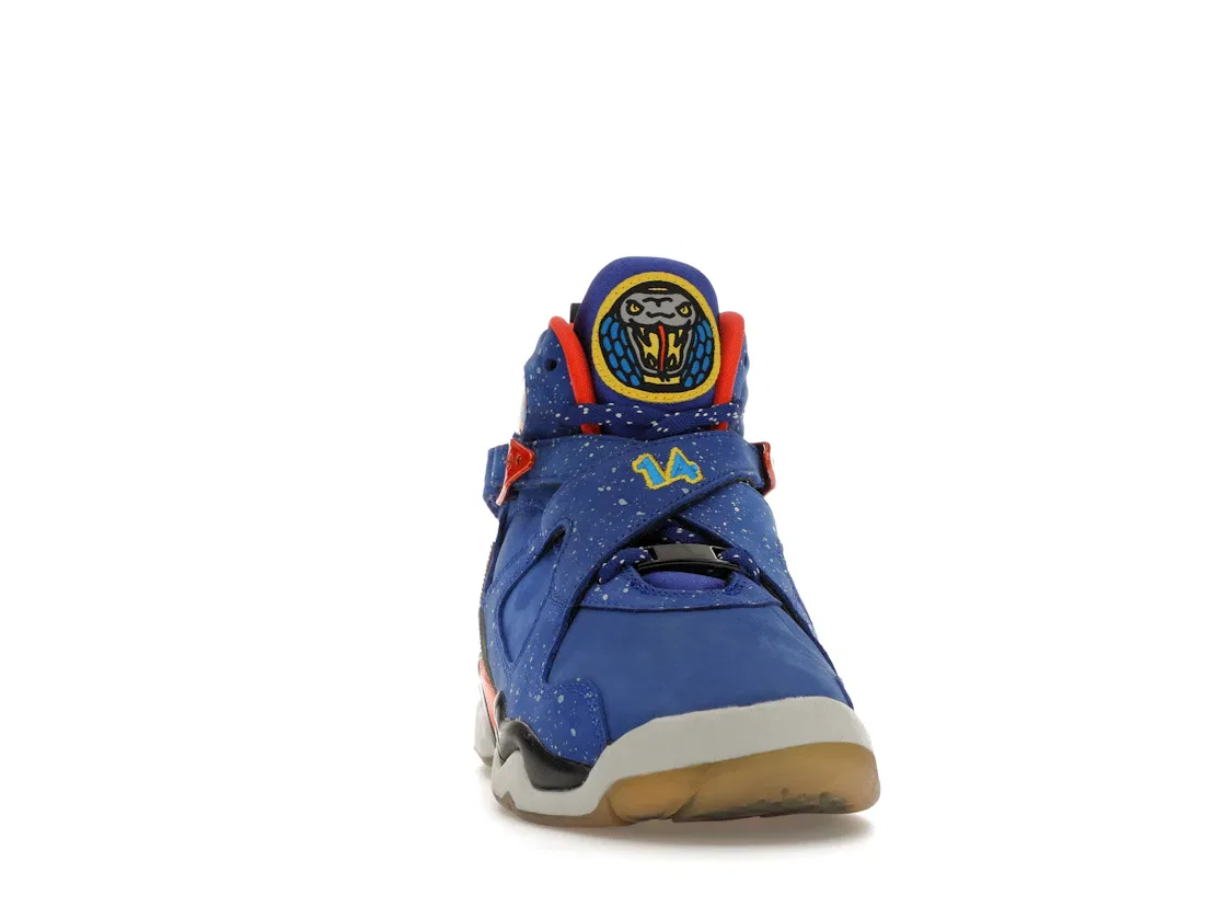 Детские кроссовки Lifestyle Jordan 8 Retro Jordan, Hyper Blue/Electro Orange-Black — фото 2
