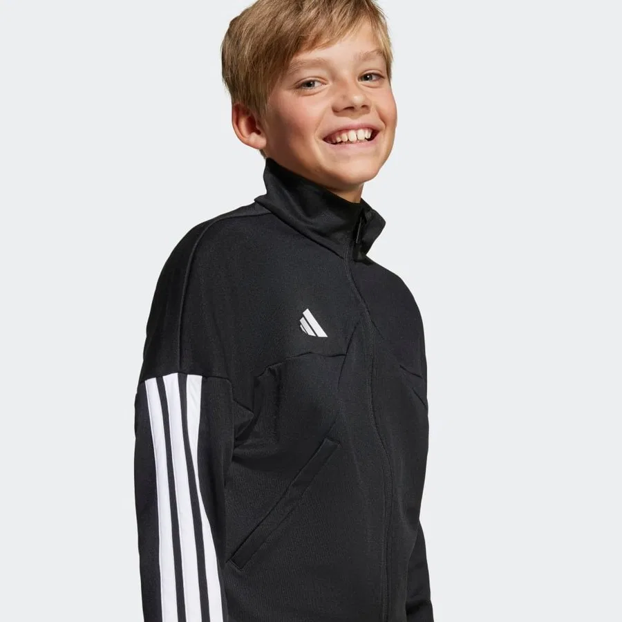 Толстовка спортивная с принтом adidas, Черный — фото 2