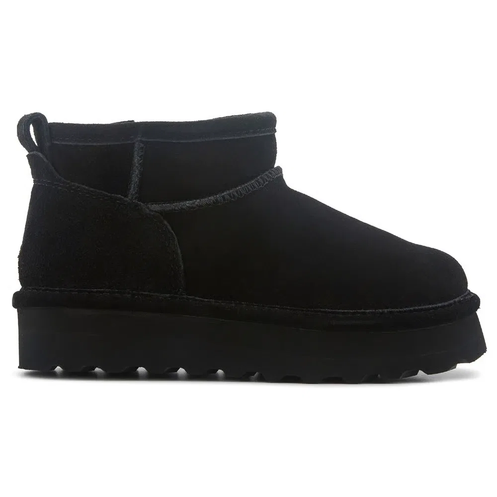 Детские ретро-ботинки на платформе короткие Bearpaw, Black — фото 2