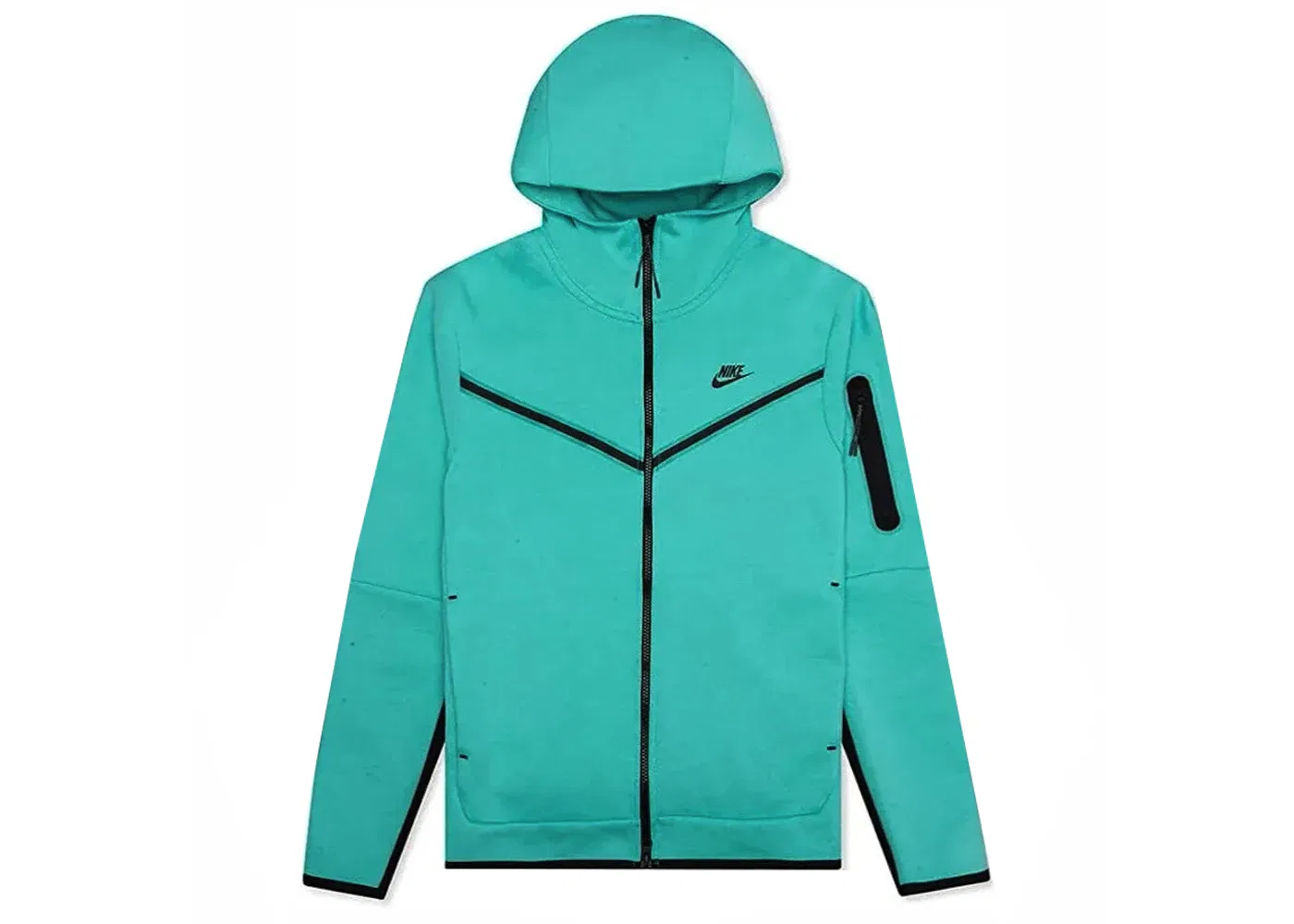 Мужская худи Tech Fleece Nike, Washed Teal/Black/Black