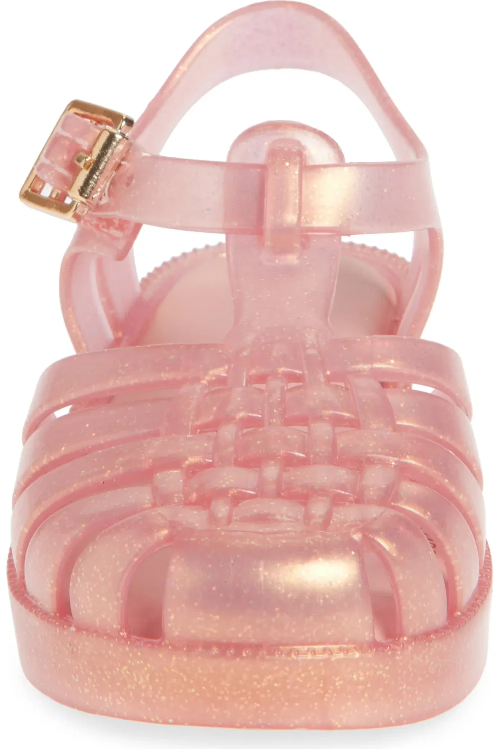 Сандалии детские глиттерные с ароматом Mini Posses Mini Melissa, Pearly Pink — фото 3