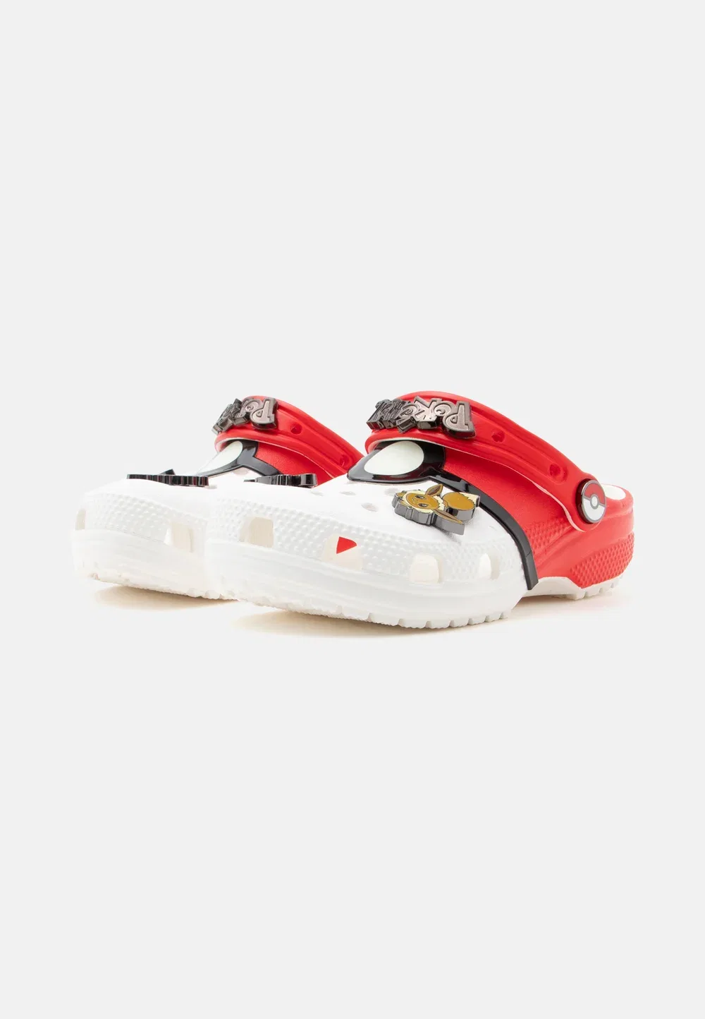 Тапочки унисекс в виде покебола Покемона Crocs, Multi-Coloured — фото 2