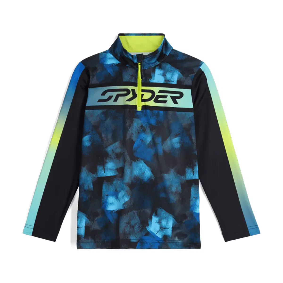 Детская термофутболка для мальчиков с длинным рукавом Jacobs 1/2 Zip Spyder, Azul / Negro