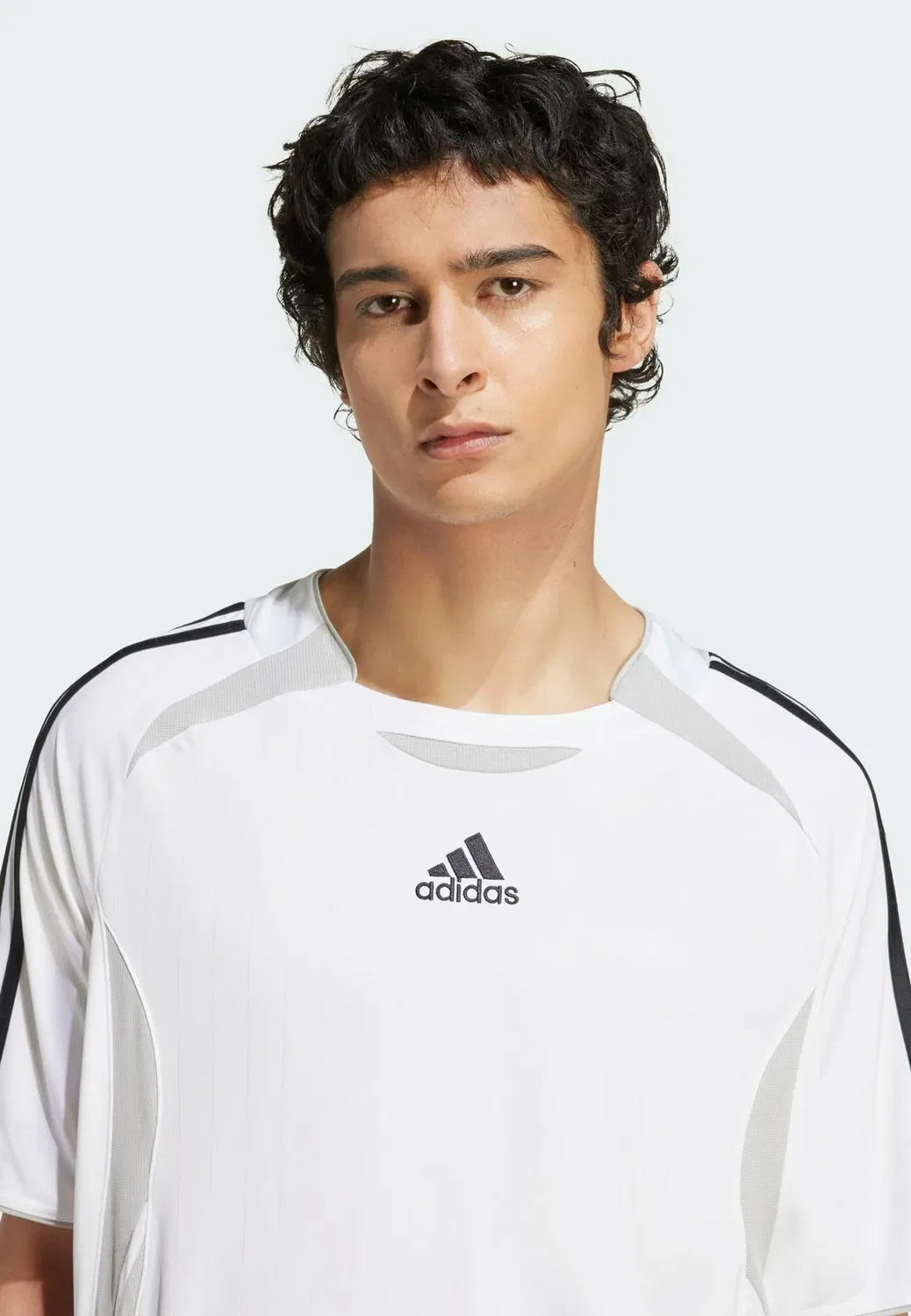 Футболка Teamgeist - футболка с принтом Adidas Originals, White Black — фото 3